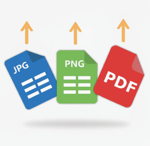 Upload de diversos formatos de documentos do corpo clínico